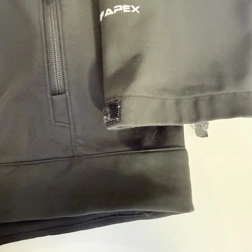 The North Face Apex Bionic Mens XXL Gray Softshell Full Zip Jacket Windproof